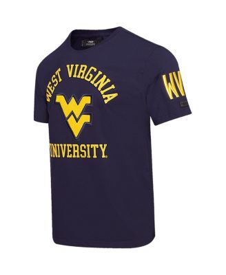 Men's Navy West Virginia Mountaineers Classic Stacked Logo T-shirt