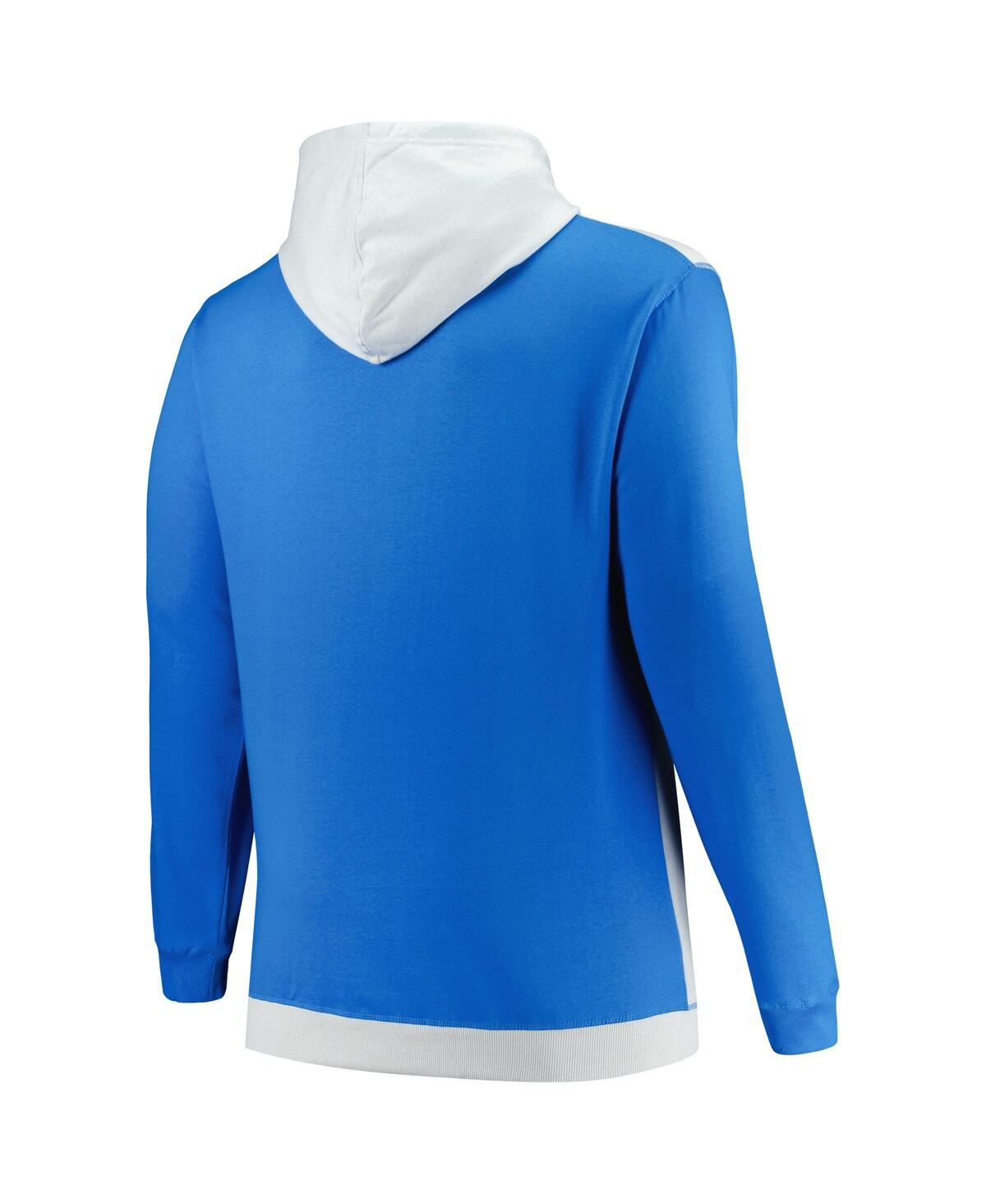 Fanatics Men's  Blue, Silver Orlando Magic Big And Tall Primary Arctic Pullover Hoodie In Blue,silver