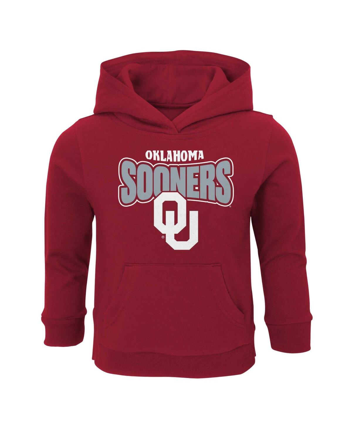 Outerstuff Babies' Toddler Boys And Girls Crimson Oklahoma Sooners Draft Pick Pullover Hoodie