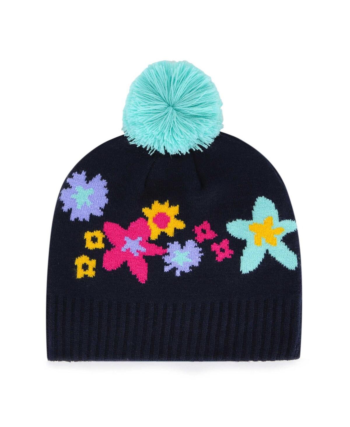 Girls Youth '47 BrandDallas Cowboys Buttercup Knit Beanie with Pom - Navy
