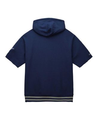 Men's Navy Dallas Cowboys Pre-Game Short Sleeve Pullover Hoodie