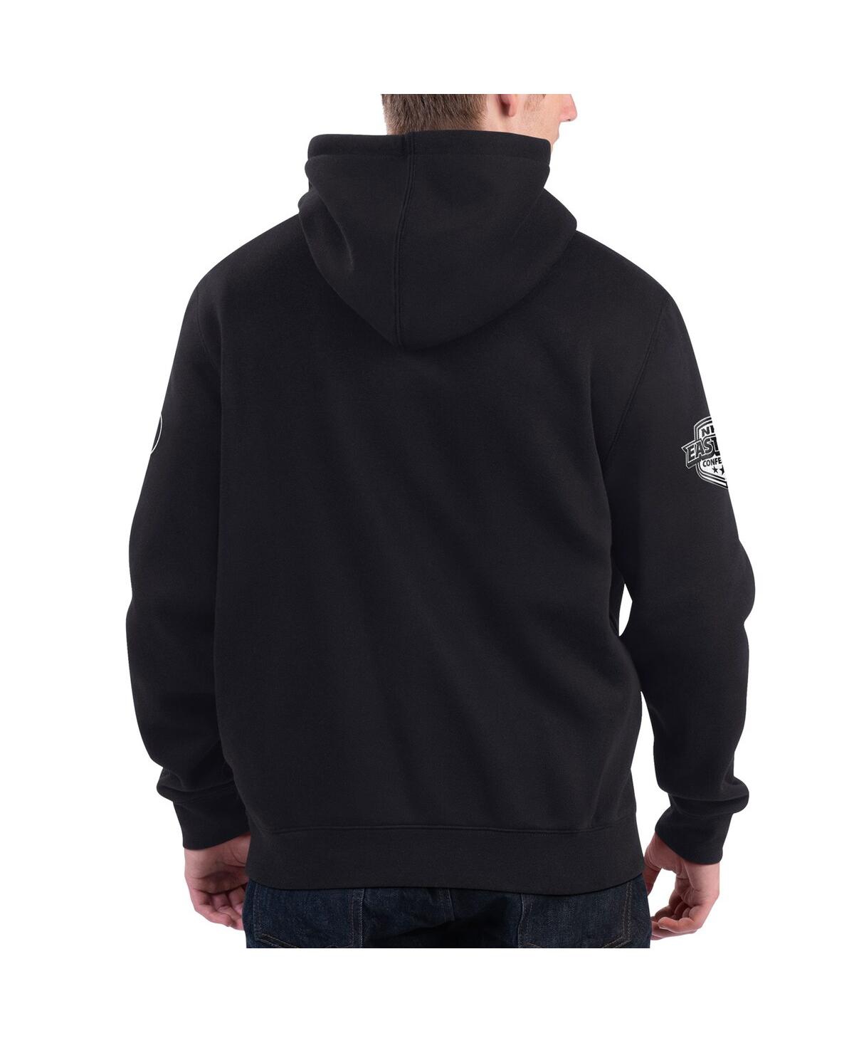 STARTER MEN'S STARTER BLACK PHILADELPHIA FLYERS HAT TRICK PULLOVER HOODIE 