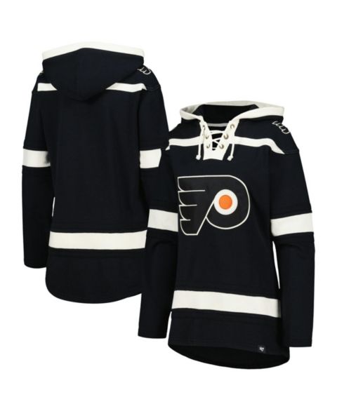 Женское худи '47 Brand Black Philadelphia Flyers Superior Lacer Pullover