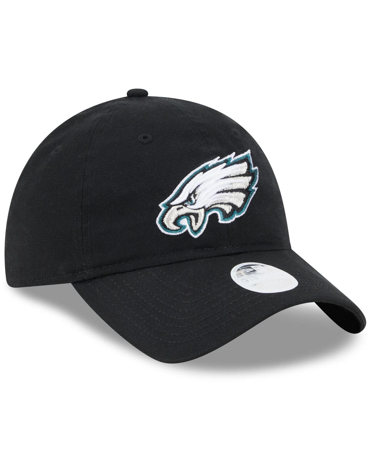 Women's New EraPhiladelphia Eagles Main Core Classic 2.0 9TWENTY Adjustable Hat - Black