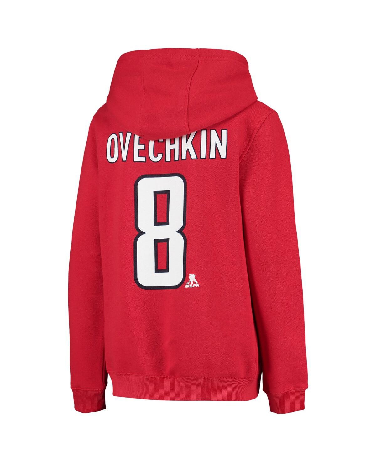 Shop Outerstuff Big Boys Alexander Ovechkin Red Washington Capitals Player Name And Number Hoodie