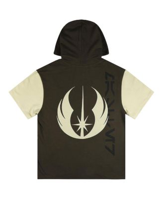 Men's and Women's Olive Star Wars Jedi Master Short Sleeve Pullover Hoodie