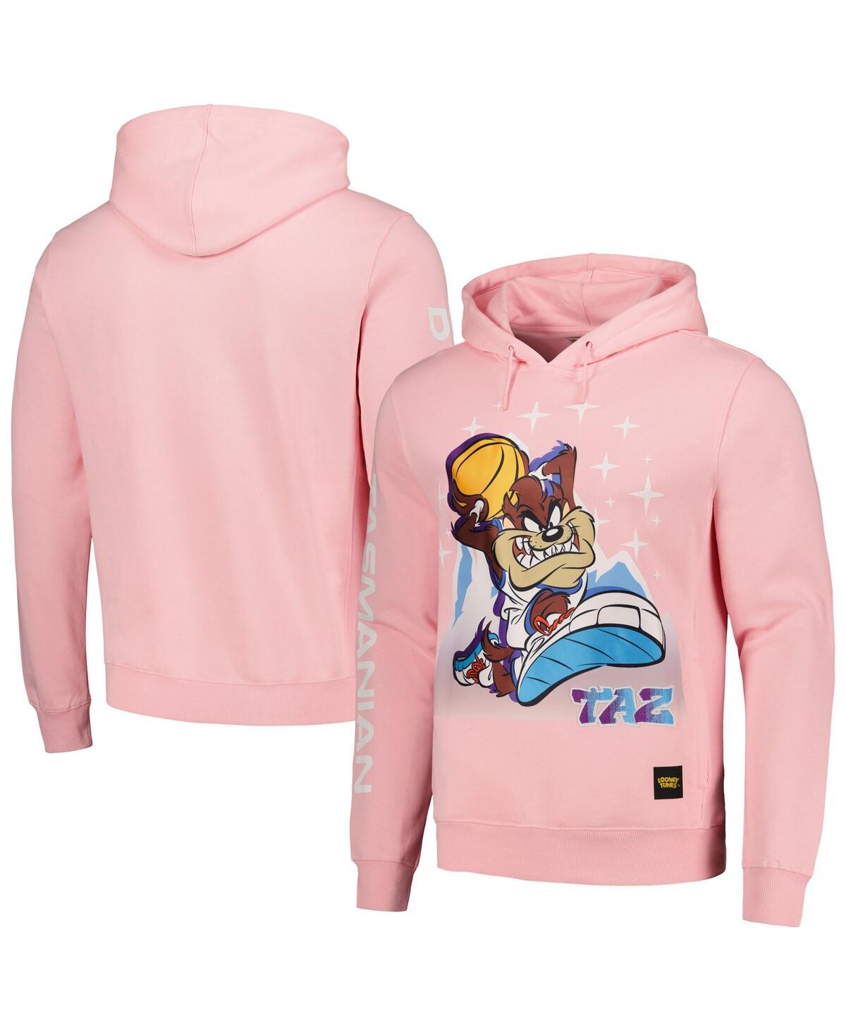 Freeze Max Men's And Women's  Pink Looney Tunes Taz Tearin' Up The Mountain Pullover Hoodie