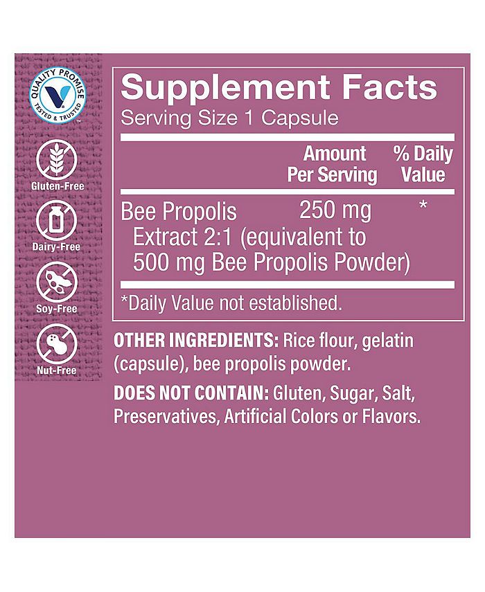 The Vitamin Shoppe Bee Propolis Extract 250 MG (300 Capsules) Macy's