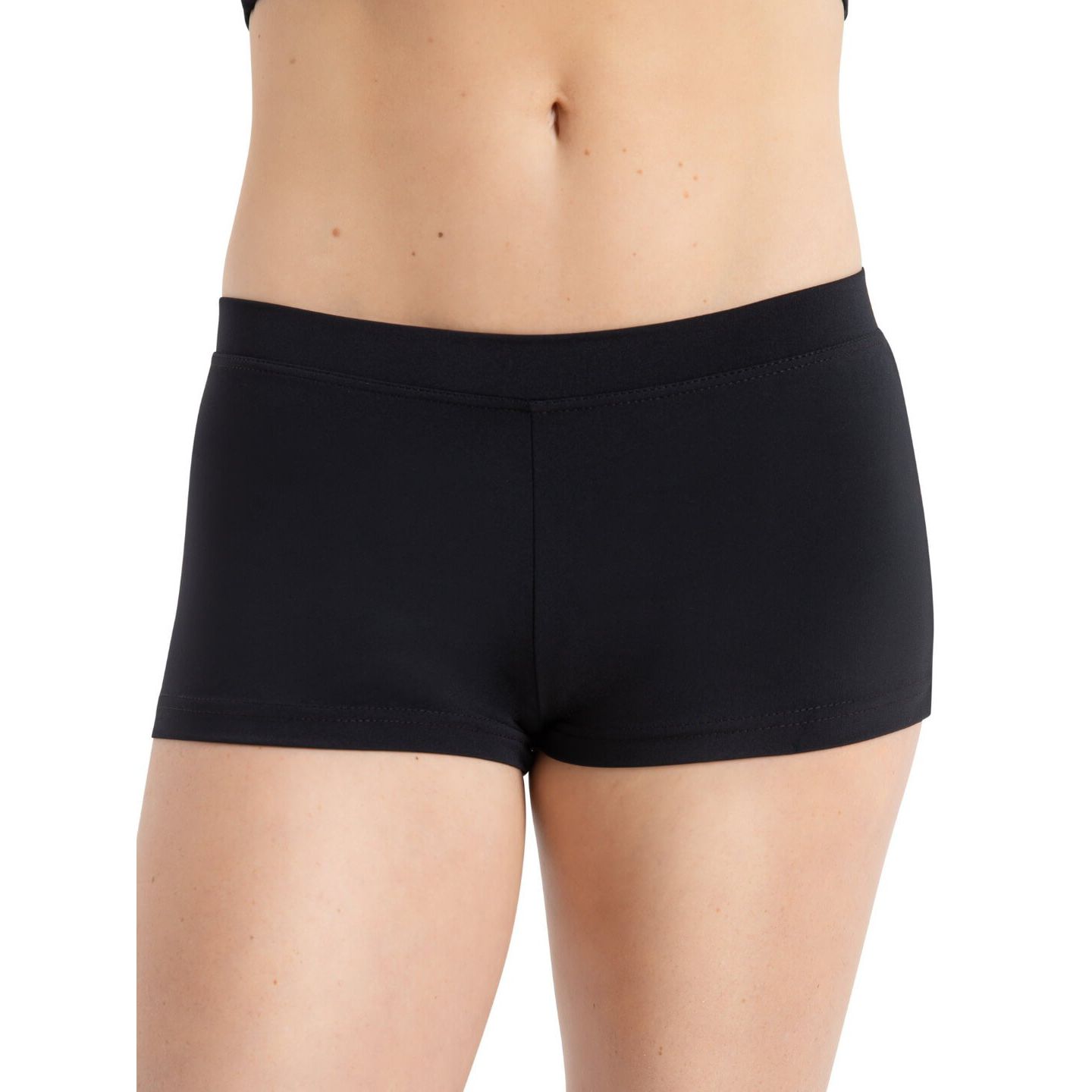 Женские шорты Capezio Plus Size Boy Cut Low Rise, цвет: Чёрный — фото 1