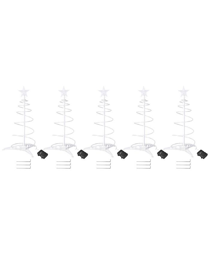 2 Ft Lighted Spiral Christmas Tree Light Warm White 79 LED