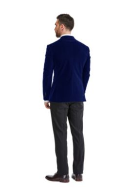 Men's 2-Piece Velvet Birdseye Lapel Slim-Fit Tuxedo