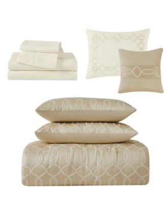 Victoria Geo 9 Piece Comforter Set, King