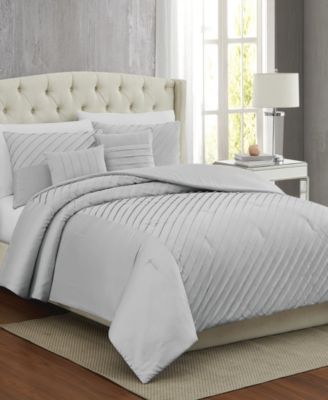 James Pleated 9 Piece Comforter Set, Queen