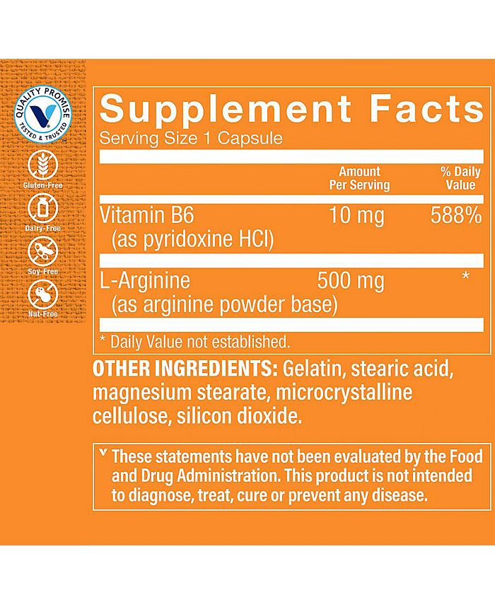 The Vitamin Shoppe LArginine Amino Acid Supports Production of