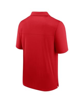 Men's Red Carolina Hurricanes Left Side Block Polo Shirt