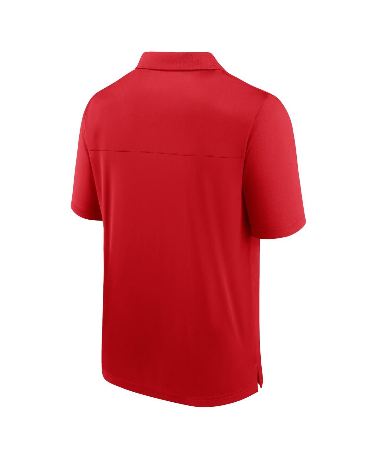 Shop Fanatics Men's  Red Carolina Hurricanes Left Side Block Polo Shirt