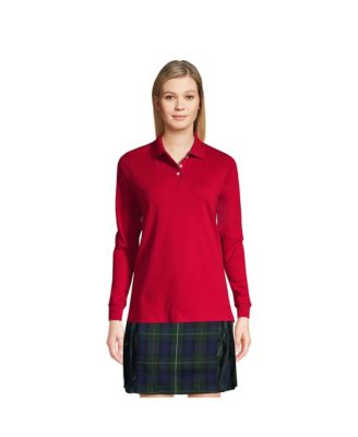Women's Long Sleeve Interlock Polo Shirt