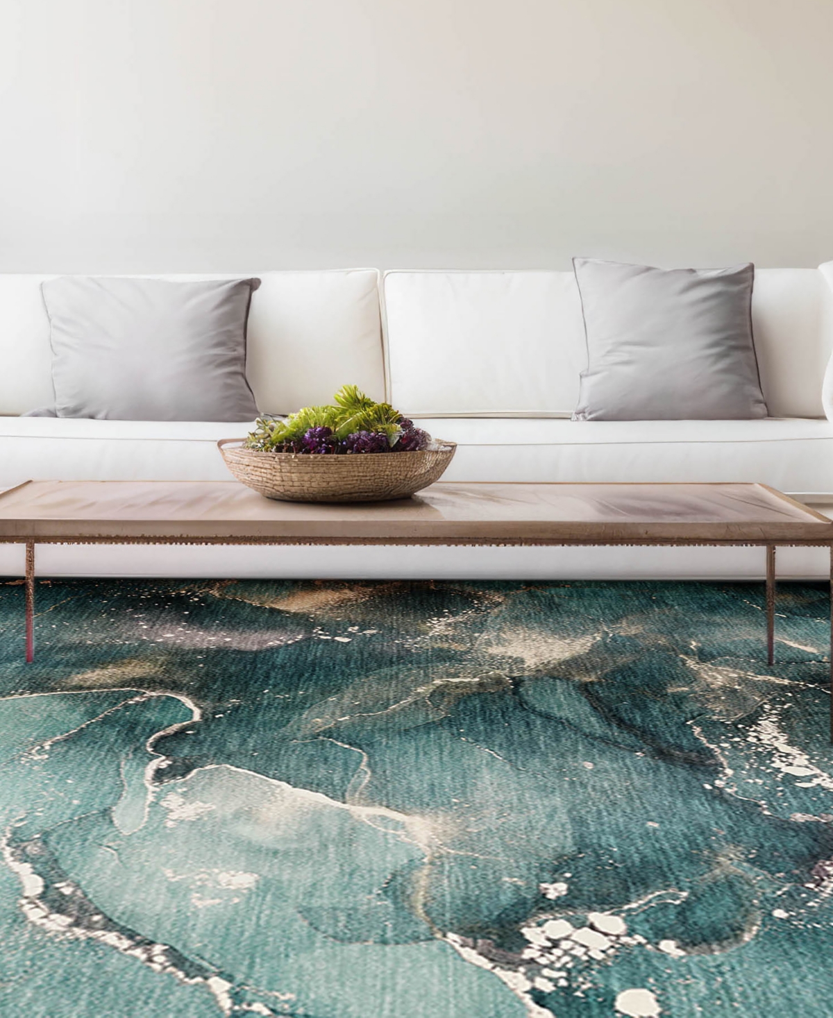 Dalyn Odyssey Oy11 1'8" X 2'6" Area Rug In Aqua