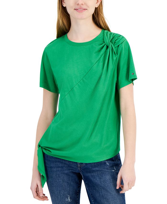 Tommy hilfiger women's short sleeve online shirts