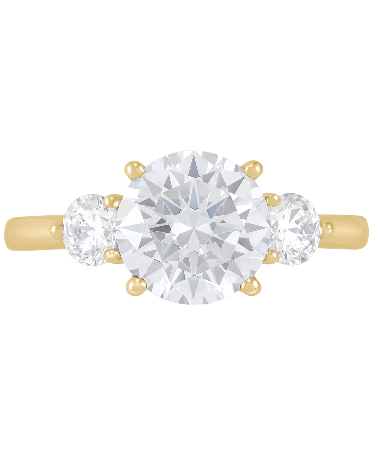 Grown With Love Igi Certified Lab Grown Diamond Three Stone Engagement Ring (3 ct. t.w.) in 14k Gold