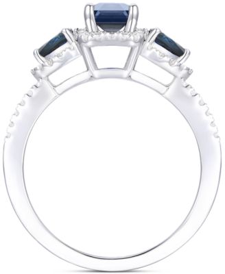 Emerald (1-1/3 ct. t.w.) & Diamond Ring (1/3 ct. t.w.) in 14k Gold (Also in Ruby & Sapphire)