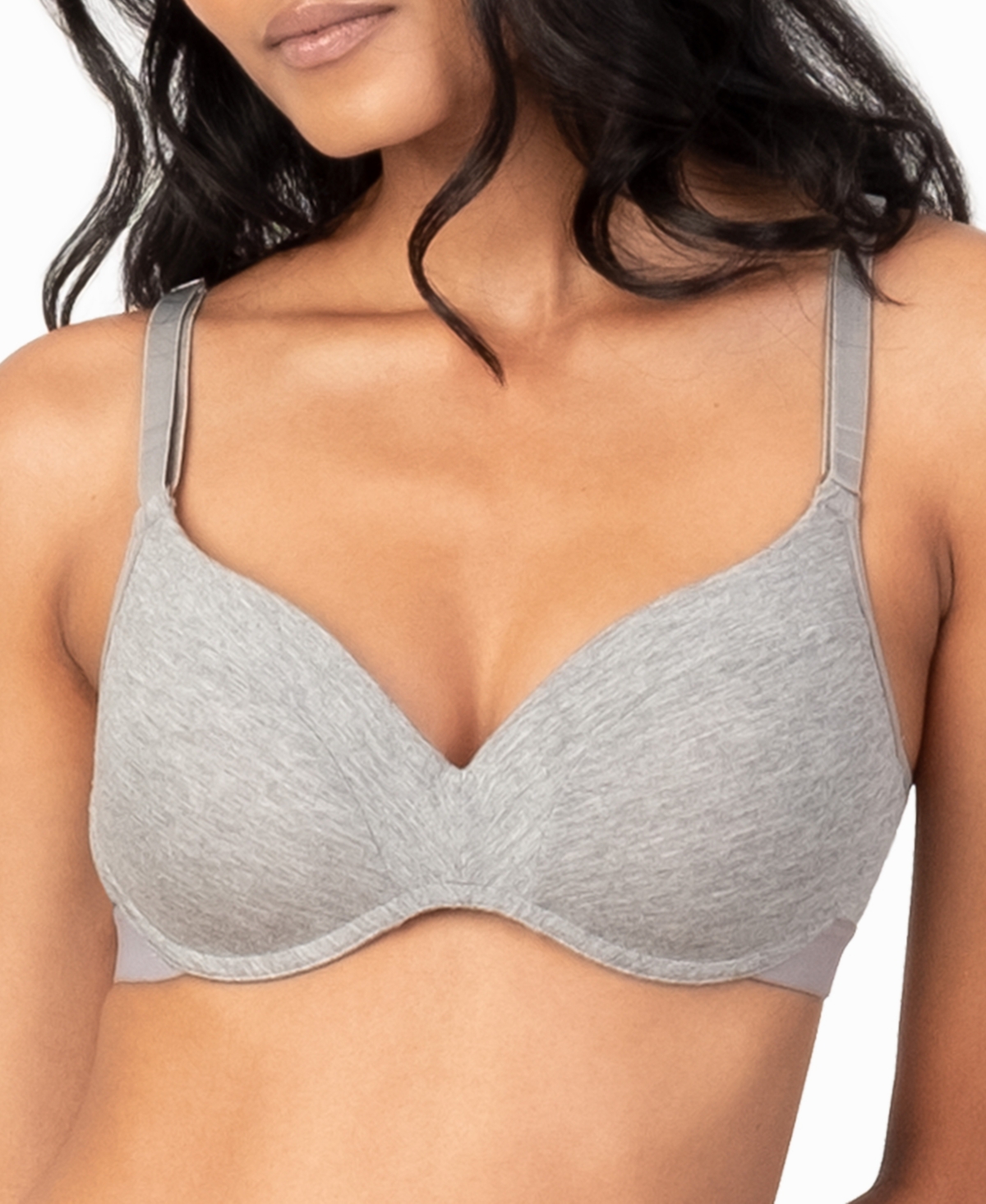 Women's The All Day No Wire Push Up Bra, 45431 - Heather Gray