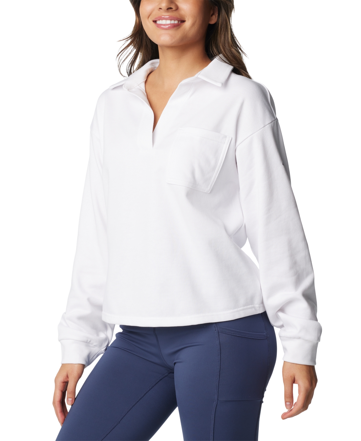 Columbia Women's Trek Collared Crew Long-Sleeve Top