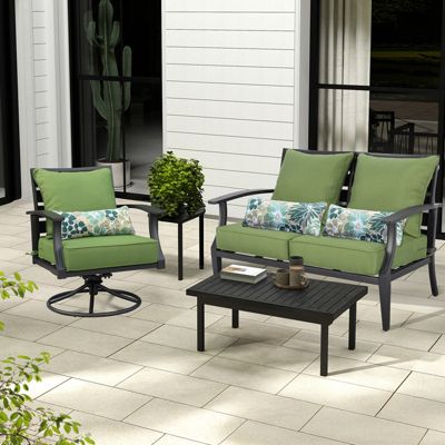 24.4” x 24.4”x5.1” Patio Furniture Outdoor Deep Seat Cushion(2 pieces)