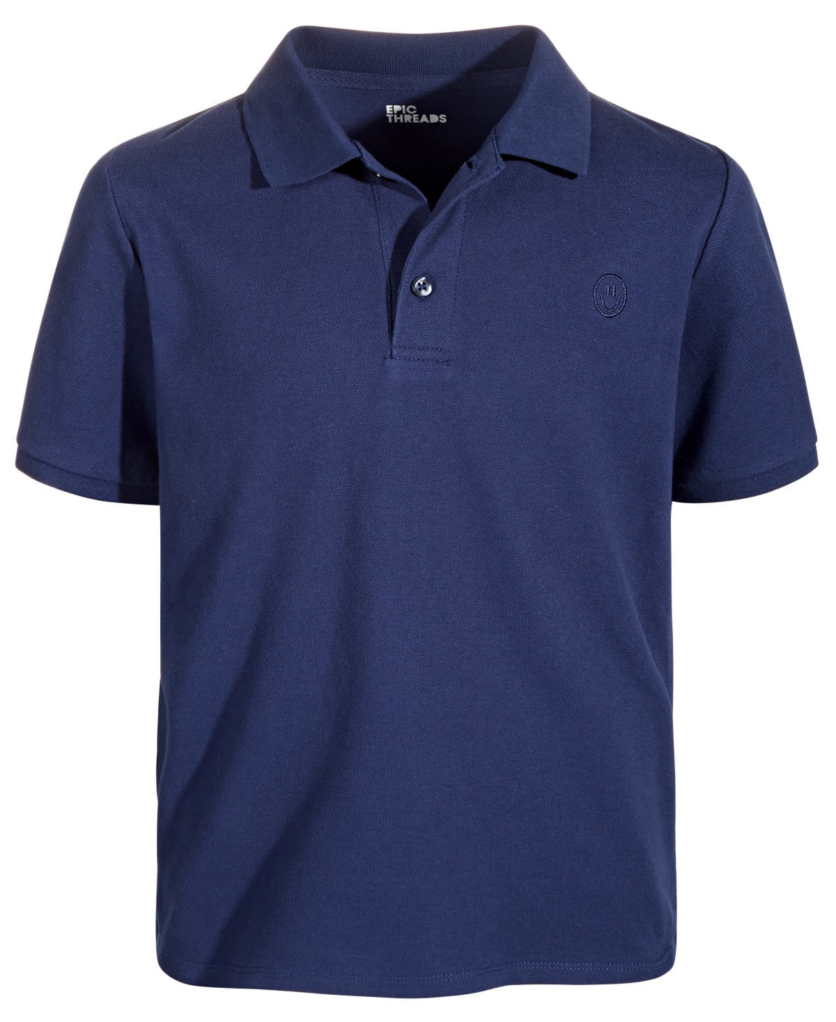 Shop Epic Threads Big Boys Smile Icon Polo Shirt, Created For Macy's In Medieval Blue