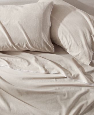 Pure Washed Linen Cotton 4-Pc. Sheet Set, Queen