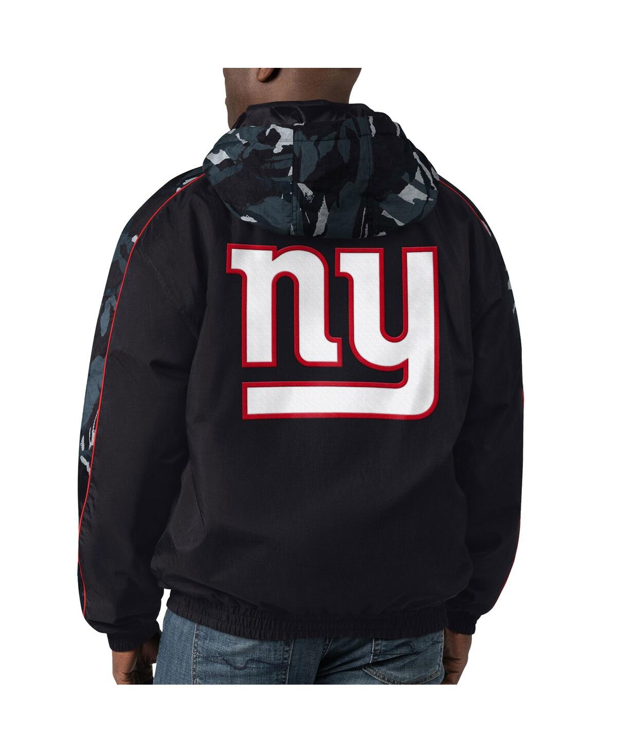 Men's StarterNew York Giants Thursday Night Gridiron Full-Zip Hoodie Jacket - Black