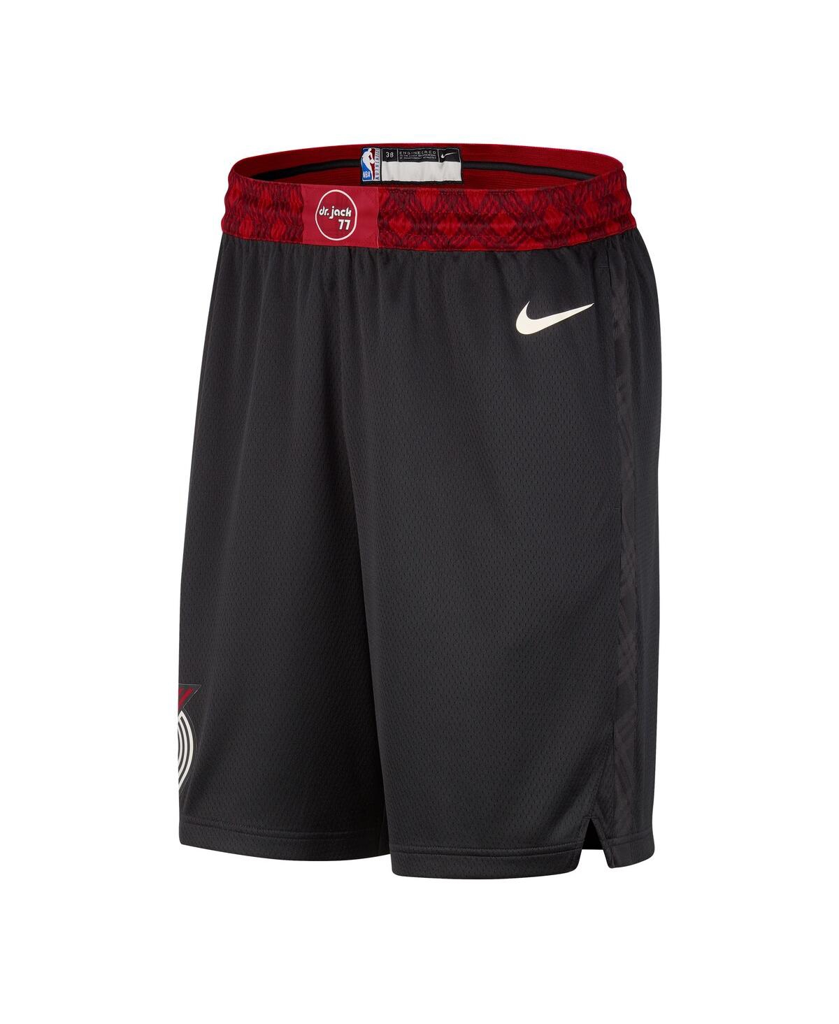 Shop Nike Men's  Black Portland Trail Blazers 2023/24 City Edition Swingman Shorts