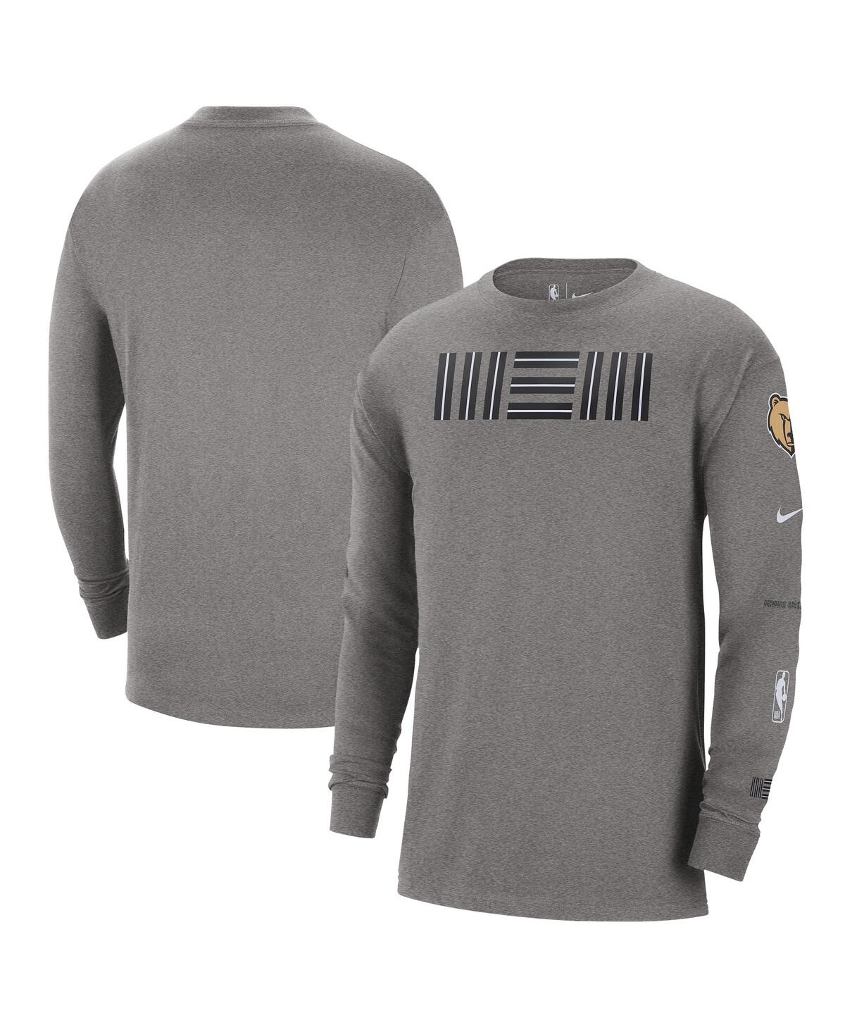 Shop Nike Men's  Charcoal Memphis Grizzlies 2023/24 City Edition Max90 Expressive Long Sleeve T-shirt