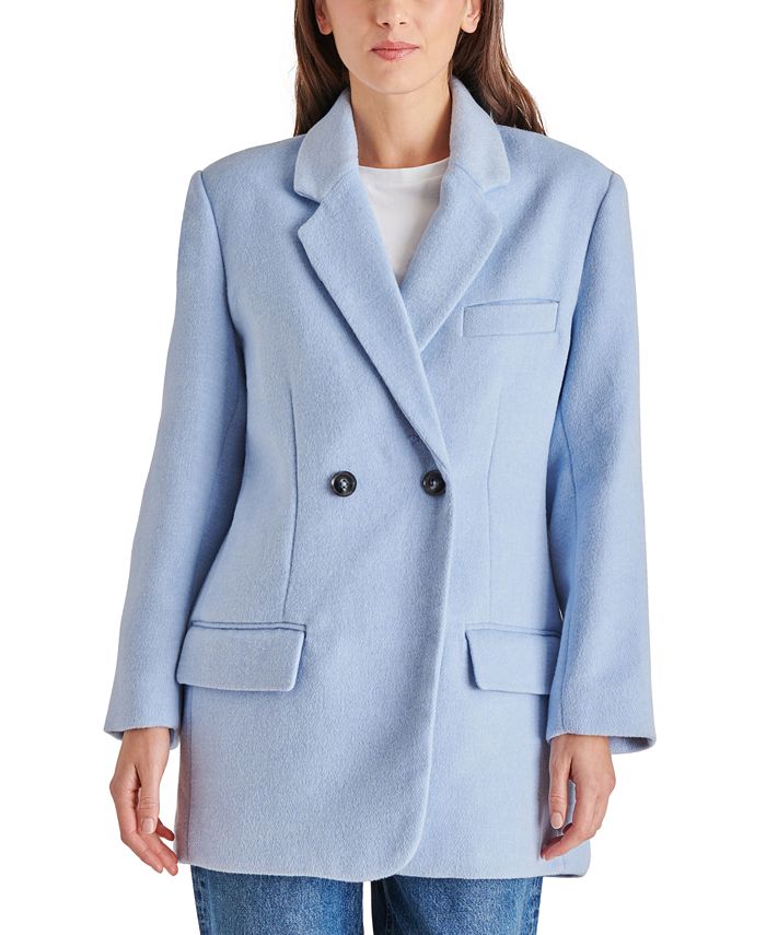 Steve madden single sales breasted wool coat