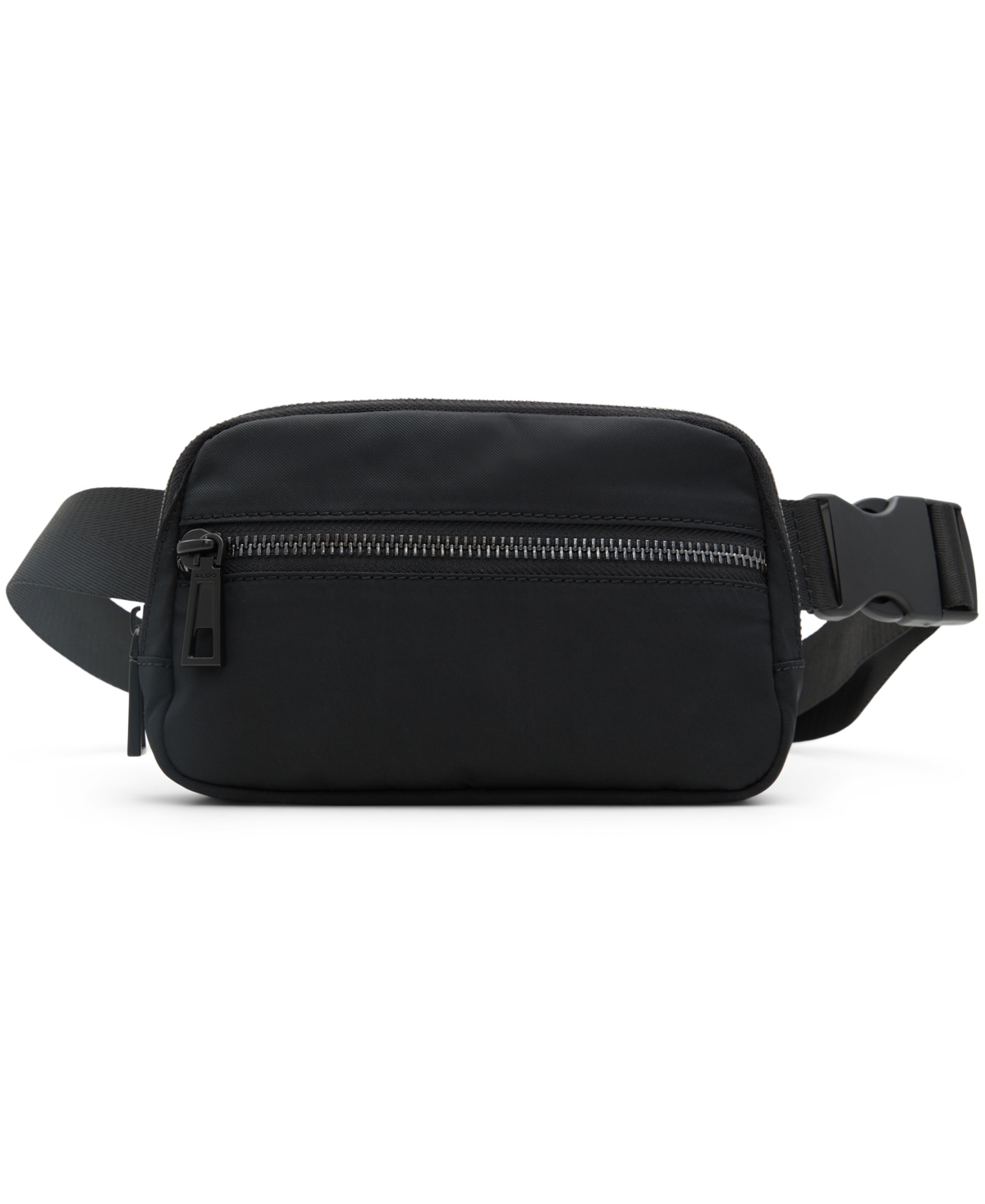 Shop Aldo Alwaysonn Textile Belt Bag In Black,black