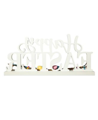 15.75" L Easter Wooden "Happy Easter" Table Decor