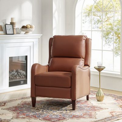 1 piece Leather Pushback Recliner chair