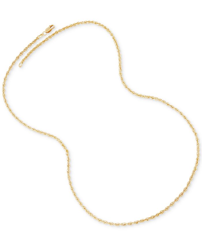 Macy's Rope Link 20" Chain Necklace in 14k Gold Macy's