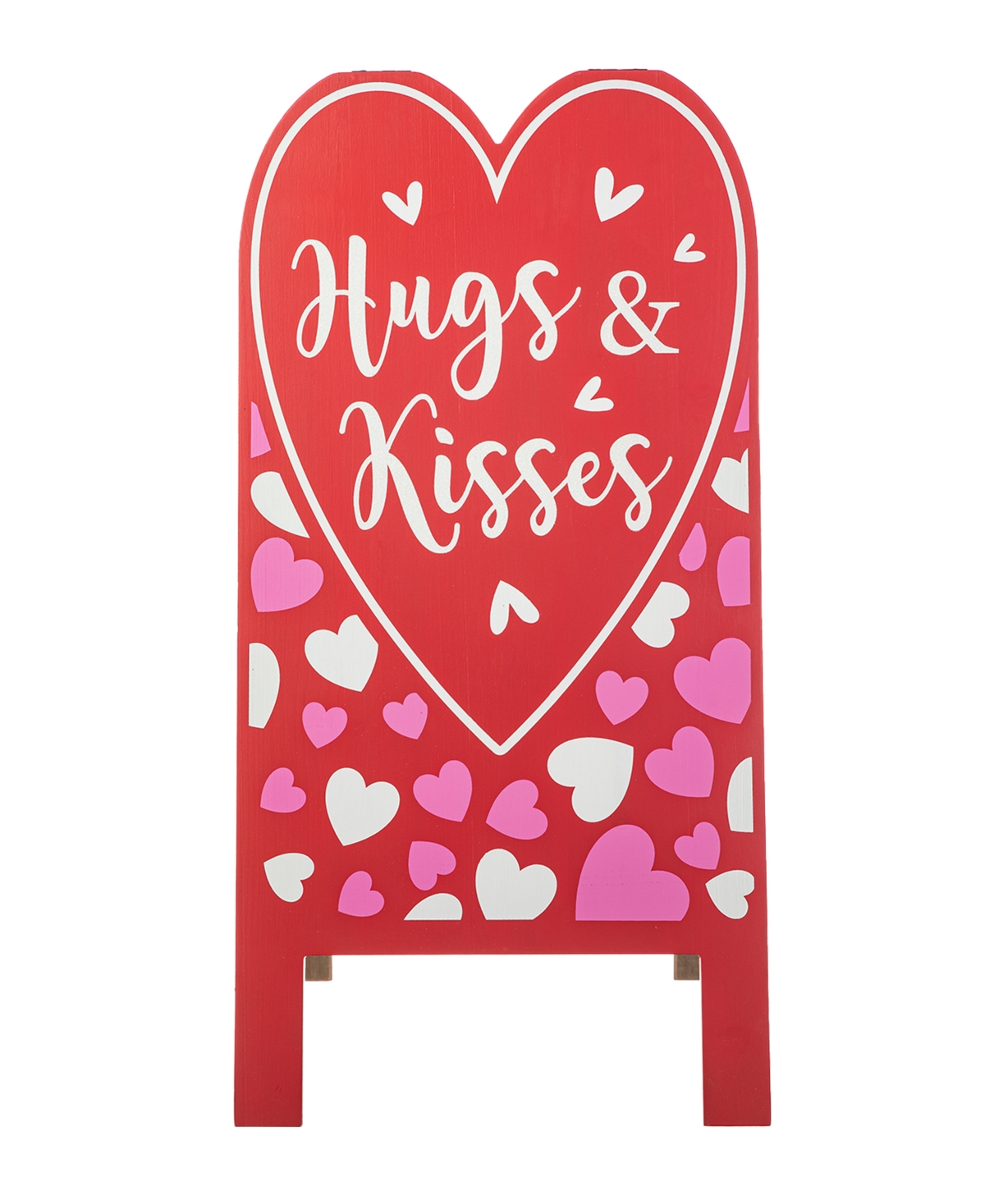 Shop Glitzhome 24" H Valentine's Double Sided Wooden Easel Porch Decor In Multi