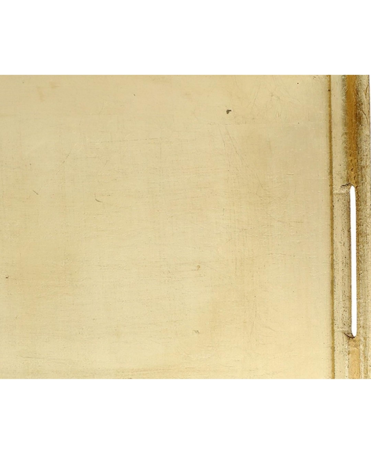 Vietri Florentine Wooden Accessories Large Rectangular Tray In Gold
