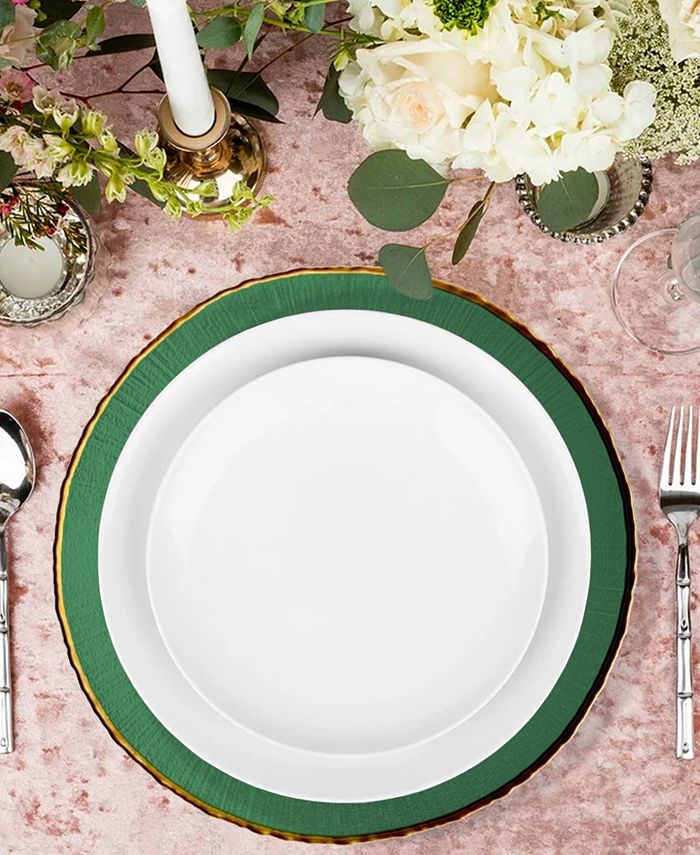 American Atelier Serveware Centro Glass Charger Plate Macy's