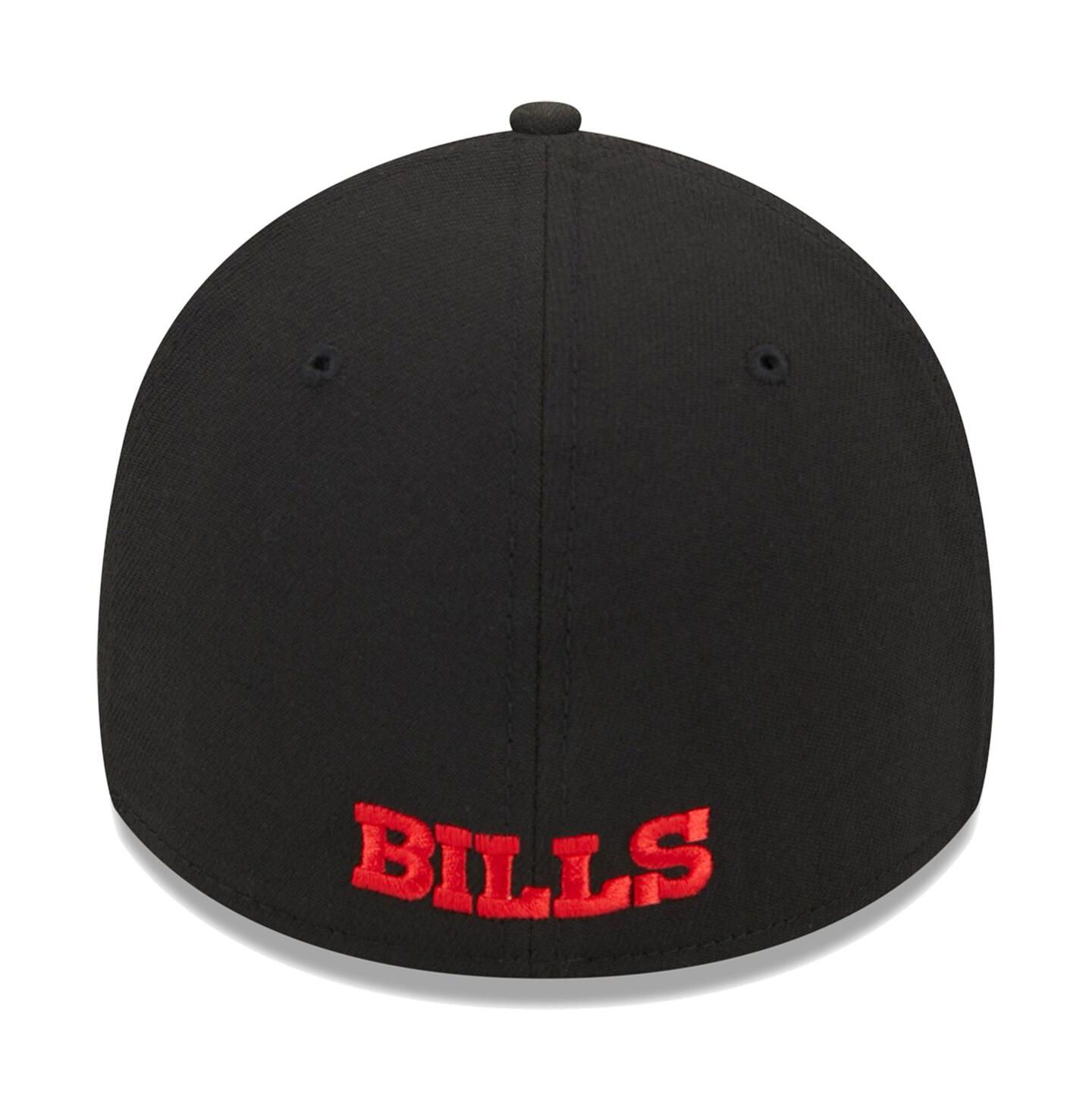 Мужская кепка New Era Black Buffalo Bills Main 39THIRTY Flex Hat — фото 3