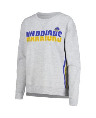 Women's Gray Golden State Warriors Cedar Long Sleeve T-shirt and Shorts Sleep Set