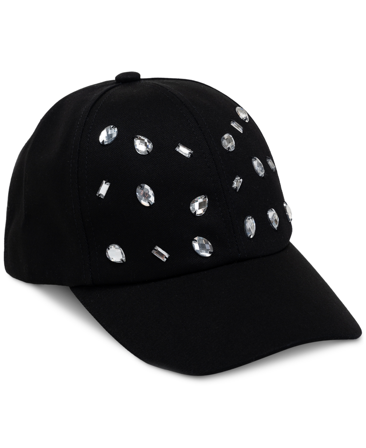 Women's Embellished Baseball Cap, Created for Macy's - White