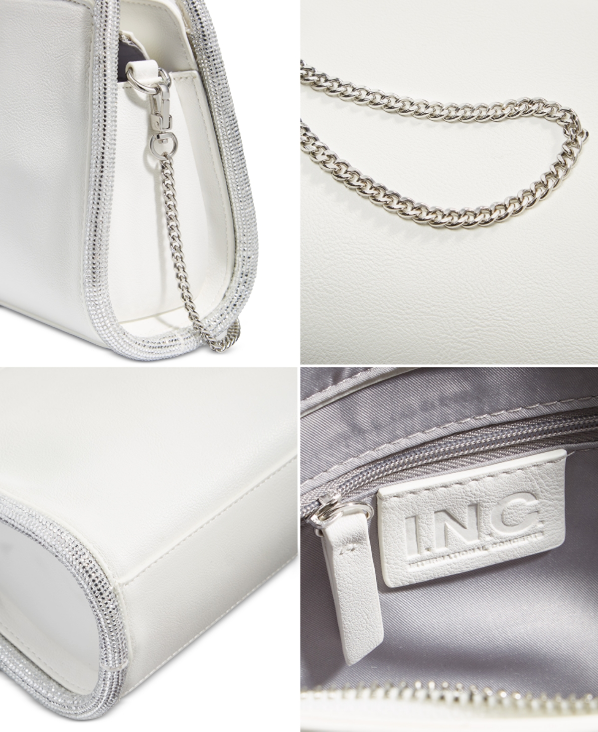 Shop Inc International Concepts Oxforde Small Clutch Crossbody, Created For Macy's In Vanilla