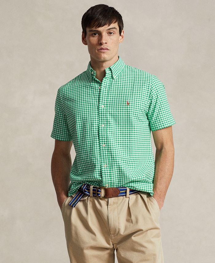 Polo Ralph Lauren Men's Classic-Fit Gingham Oxford Shirt - Macy's