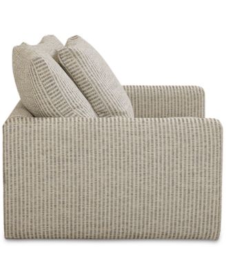 Pherie 51" Fabric Swivel Chair, Created for Macy's