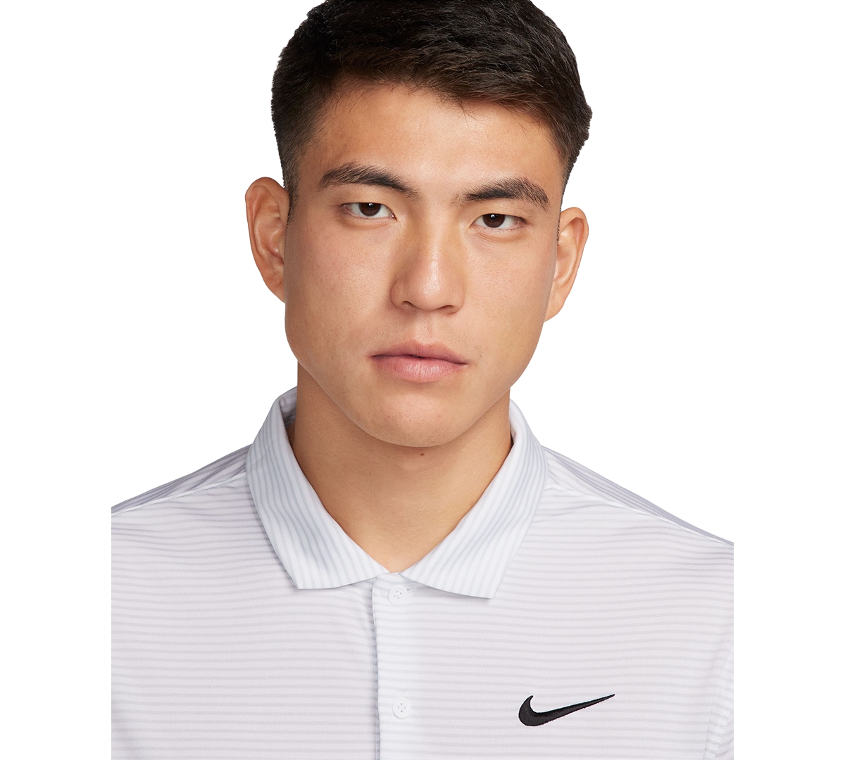Nike Men's Relaxed Fit Core Dri-fit Short Sleeve Golf Polo Shirt -pure Platinum/black