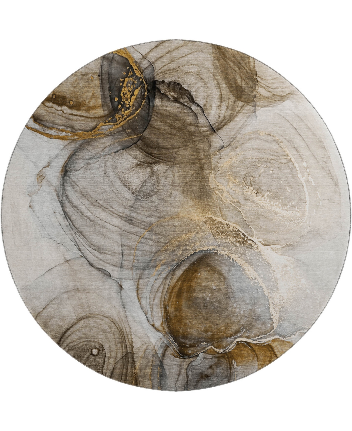 Dalyn Odyssey Oy9 8' X 8' Round Area Rug In Beige