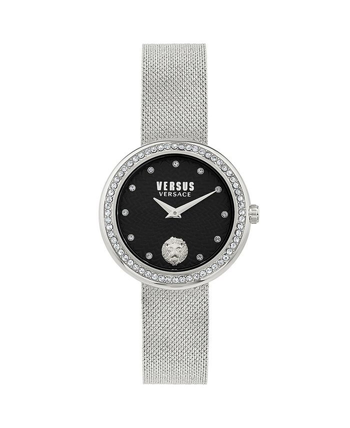 Versace women's silver sales watch